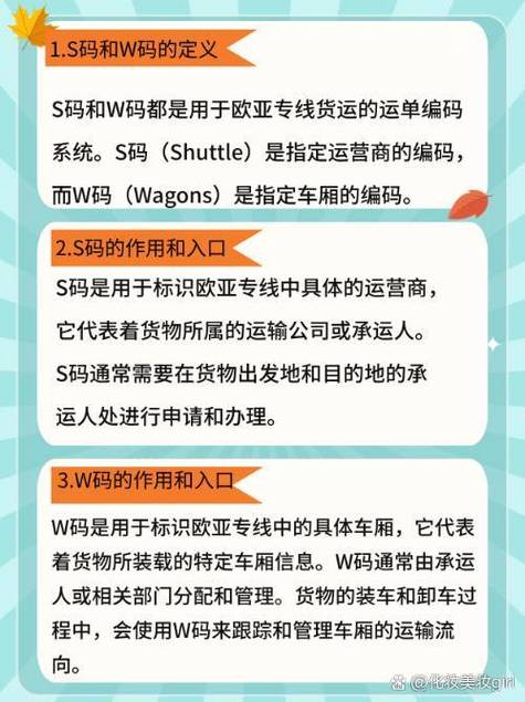 欧亚专线W码与O码，网友：这真是一场物流革命！